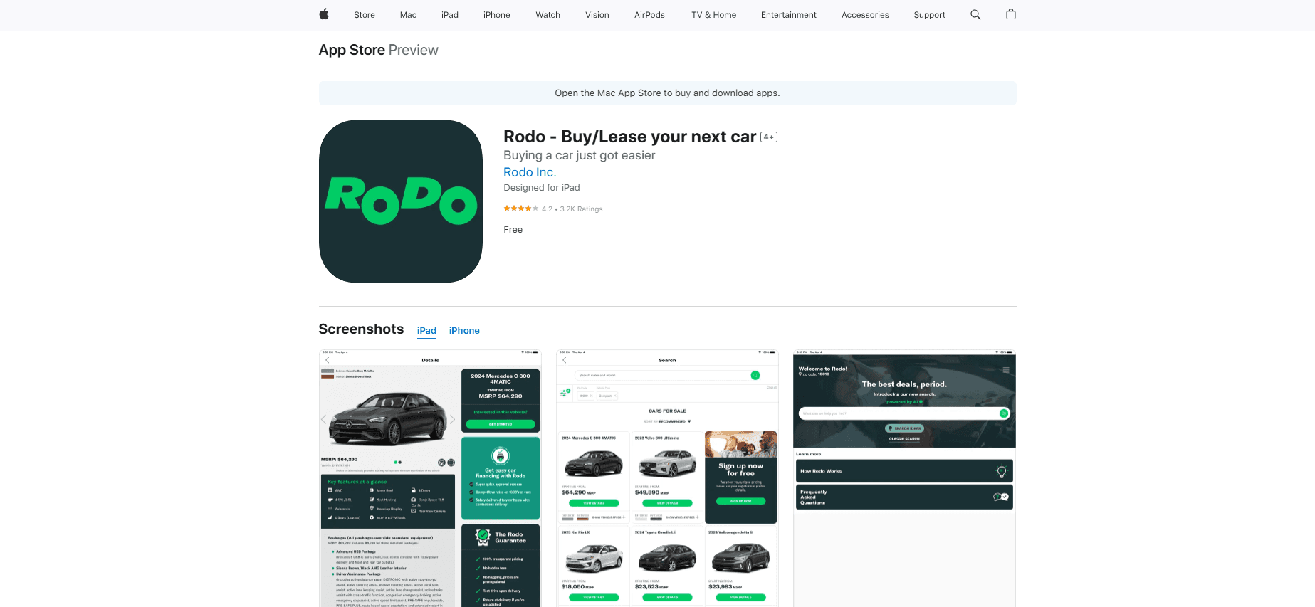 Rodo - Buy/Lease your next car