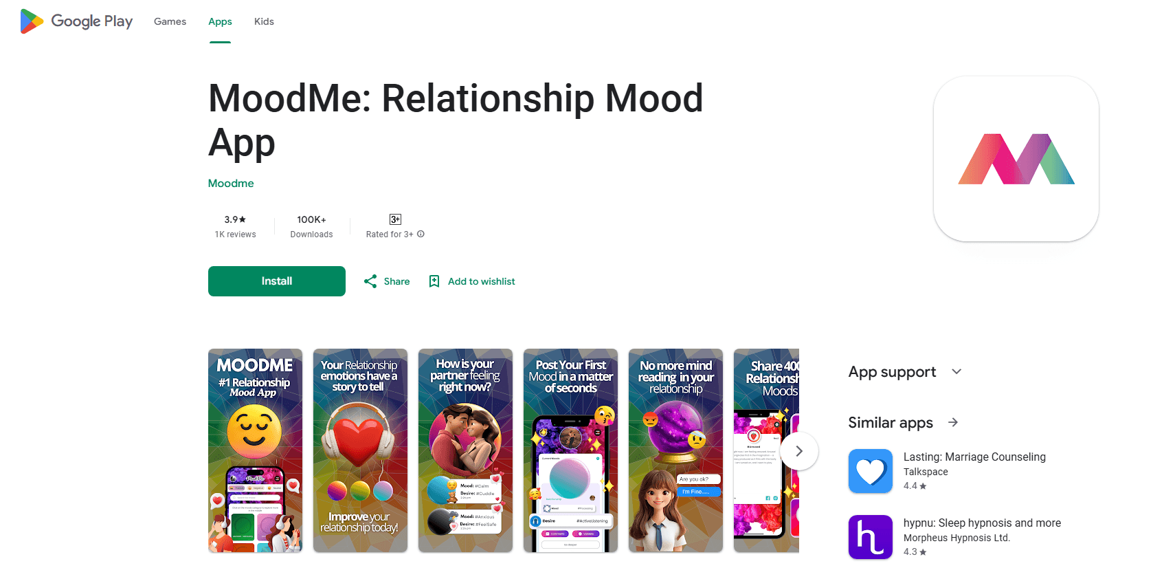Mood Me : Relationship Mood App