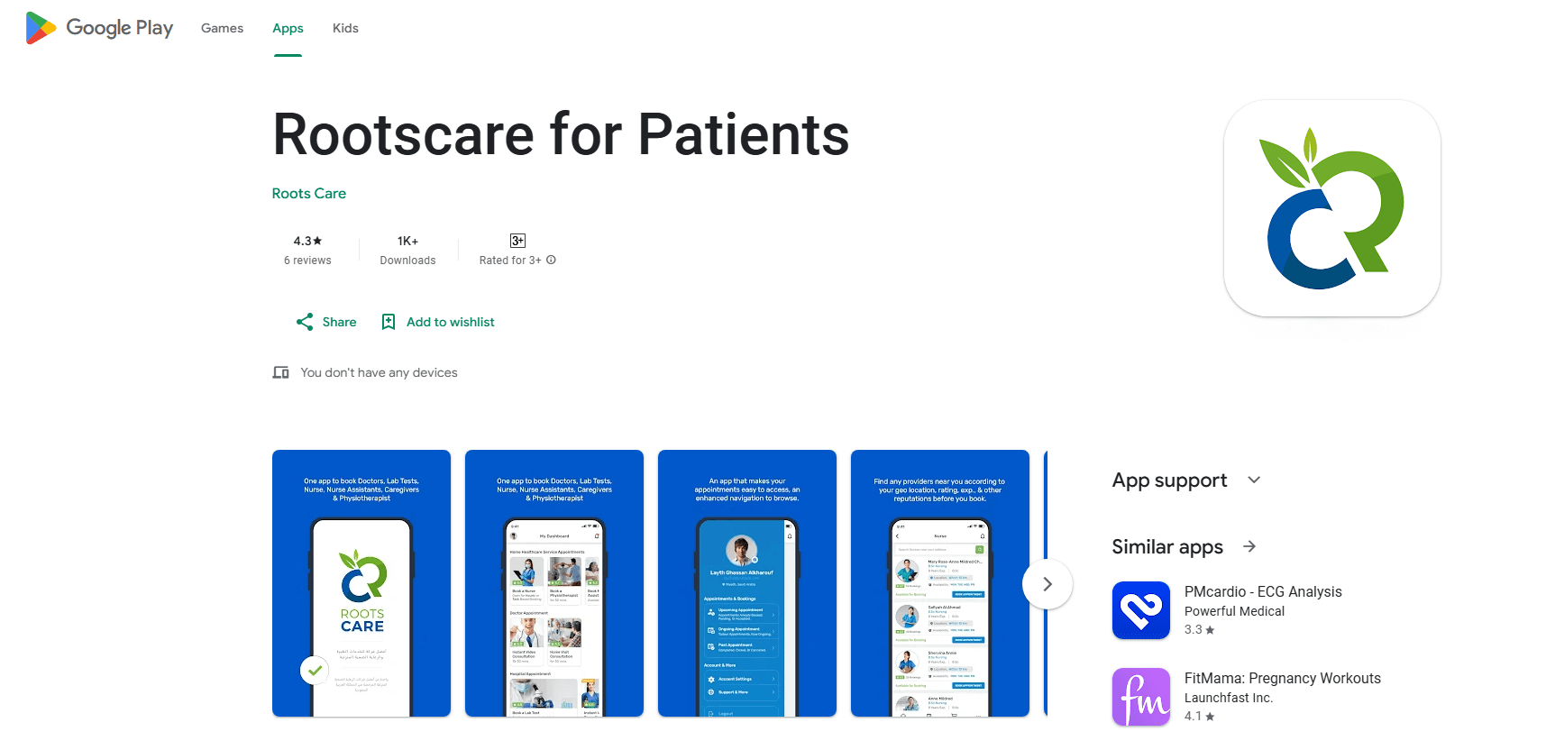 Rootscare for Patients